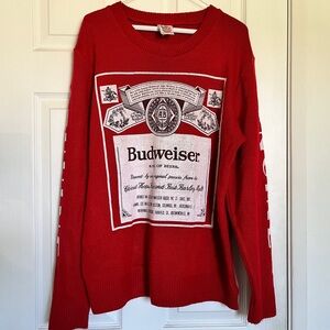 Vintage rare Junk Food Budweiser pullover crewneck sweater